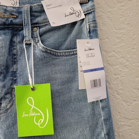 Sam Edelman Bay Flare Trouser Jean Size 25 NWT - Picture 3 of 8